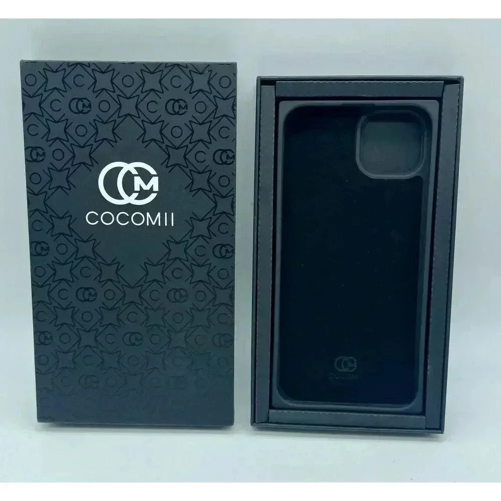Cocomii Rectangle Case For iPhone‎ 15 Plus Silicone Luxury Slim Shockproof Black